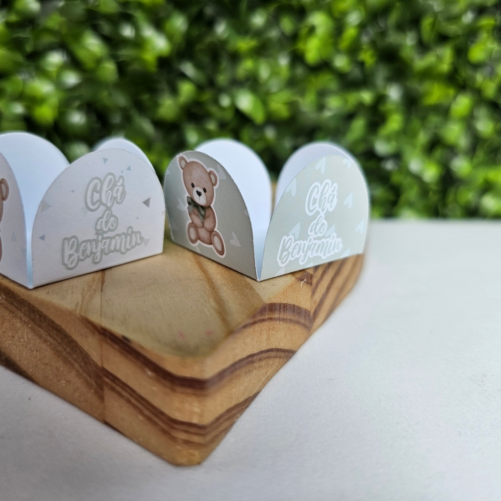 Forminha para Doces Brigadeiro URSINHO VERDE - Personalizados - Festa infantil - Aniversário