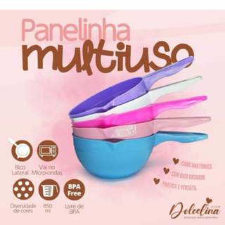 Panelinha Multiuso Confeitaria Derretedeira Para Doces Chocolate 850ml Varias Cores em Oferta na Shopee