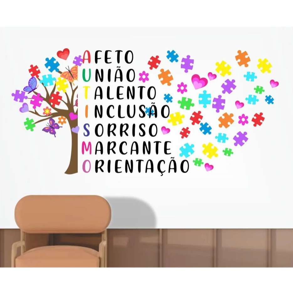 Adesivo Decorativo Autismo Arvore do Amor em Oferta na Shopee