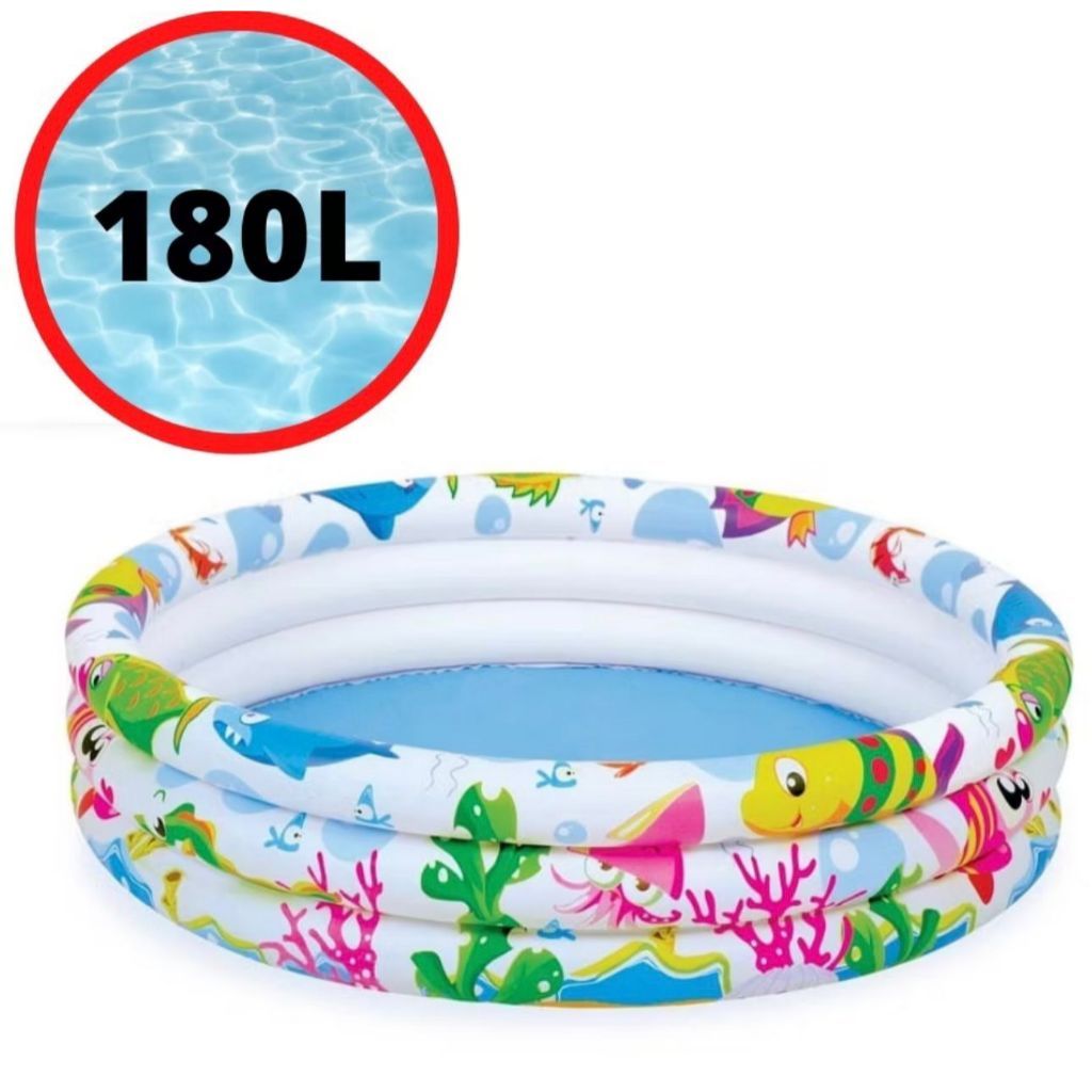 Piscina Infantil 28L - 90 L - 118 L - 180 L Redonda Inflável Àgua em Oferta na Shopee