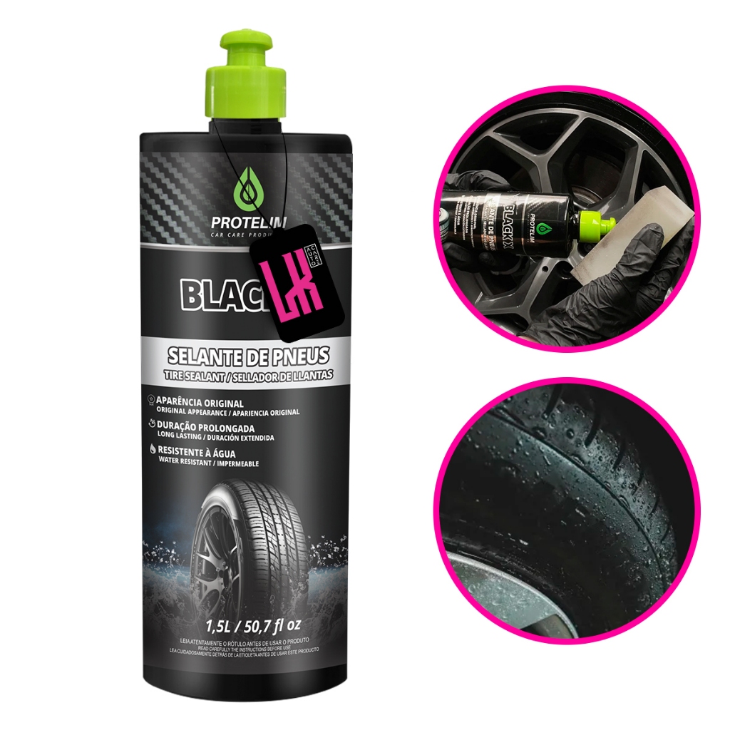 Black X 1,5L Protelim - Pneu Pretinho Acetinado