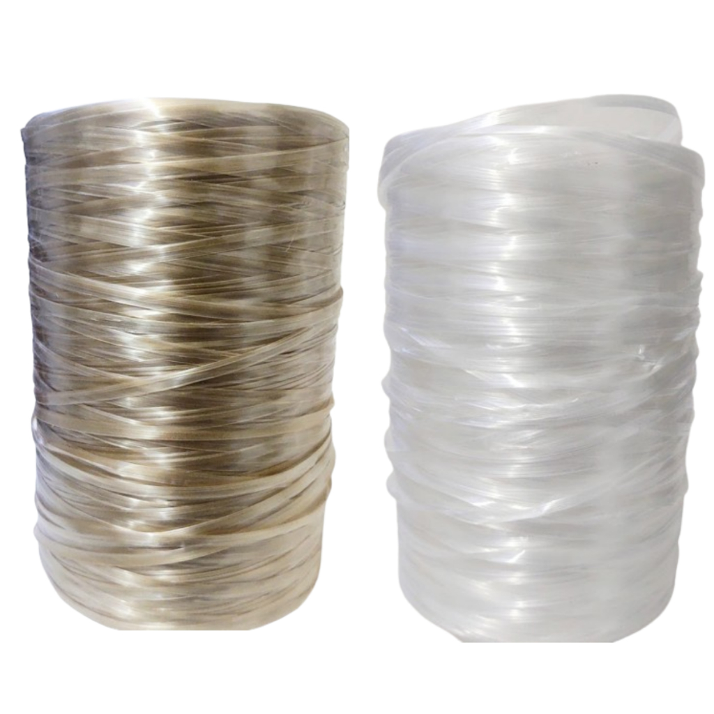 Kit 2 Fitilhos Plastícos,  Fitilho Ouro UV 1800 metros e Cristal UV com 1000 metros - Irrigaplas em Oferta na Shopee