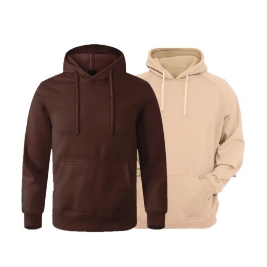 Kit 2 Casaco Moletom Canguru Com Capuz e Bolso Masculino e Feminino Liso Sem Estampa Unissex em Oferta na Shopee