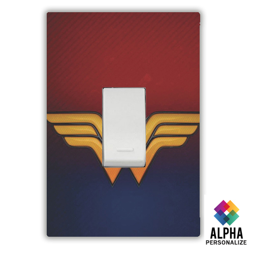 Adesivo para Interruptor de Luz Mulher Maravilha Dc Geek