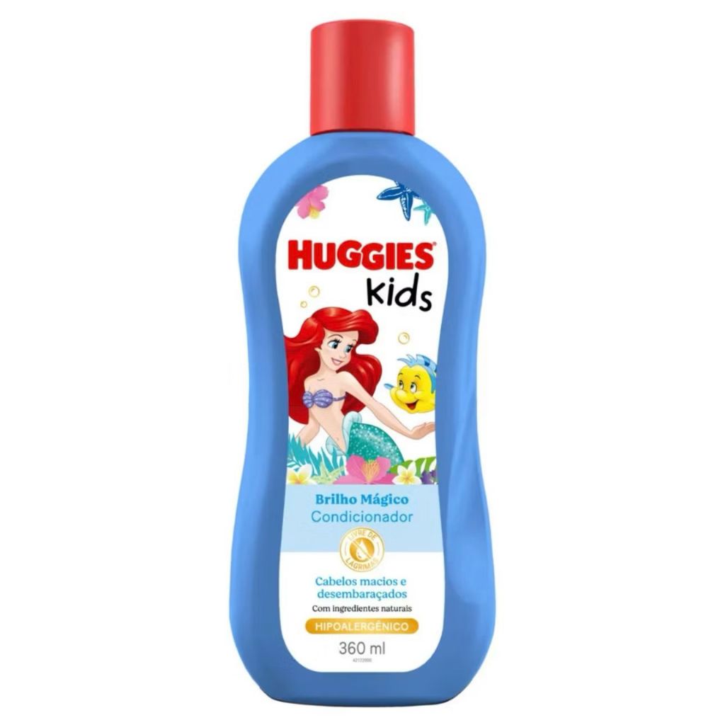 Kit Shampoo e Condicionador Huggies Brilho Mágico Ariel 360 ml Cada — imagem 2 de 2