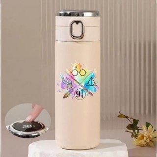 Garrafa Térmica De Aguá Harry Potter Com Medidor de Temperatura Personalizada Com Nome 420ml Presente em Oferta na Shopee