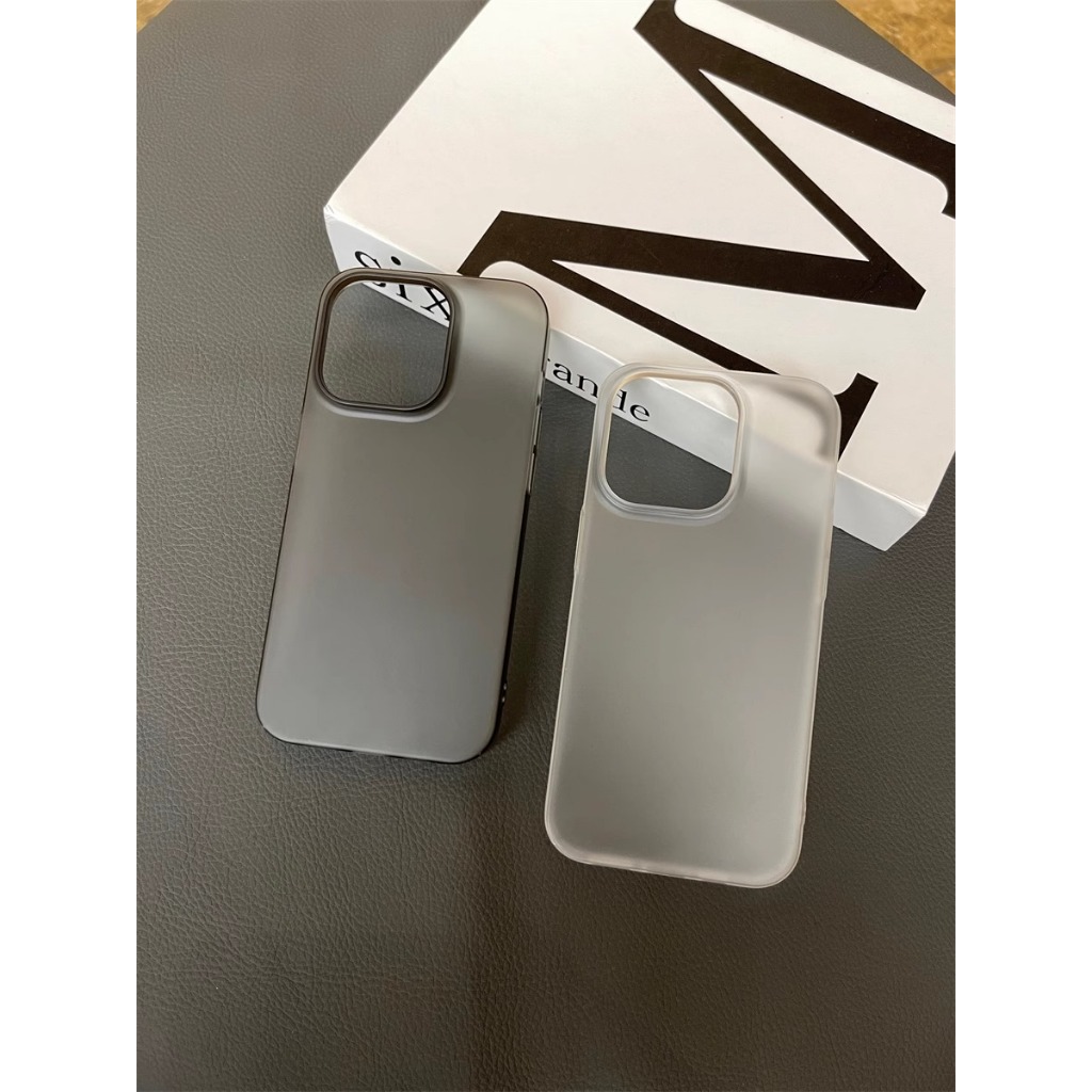 Capa para iPhone Fosca Transparente PC Rígida Anti-Queda