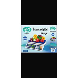 KIT 5 Balança digital 40kg bivolts 110/220v eletrônica recarregável balanca digital para comercio em Oferta na Shopee