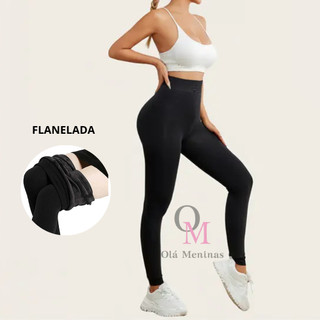 Legging Feminina Calça Forrada Térmica Cintura Alta Zero Transparência