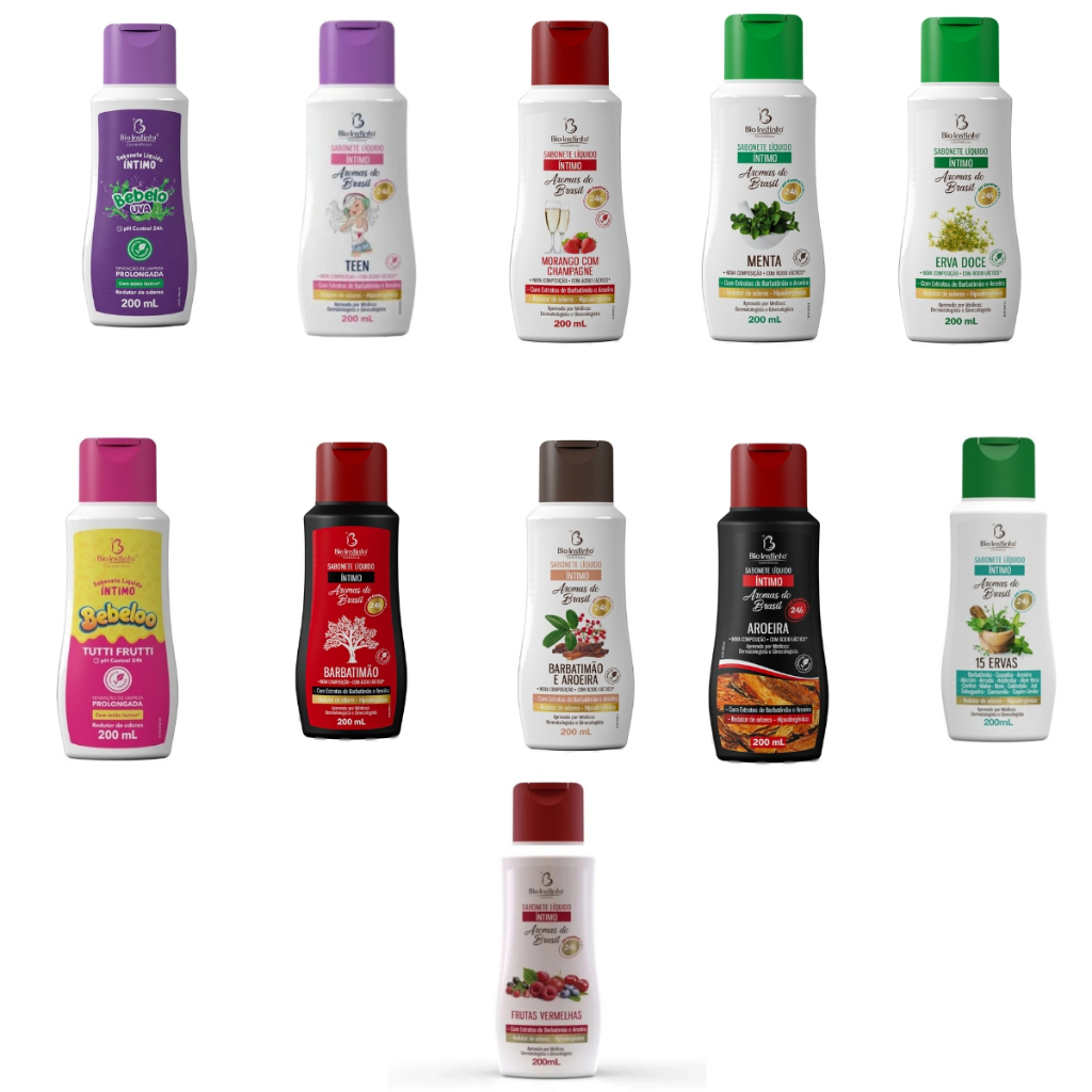Sabonetes Íntimos Bio Instinto 200ml - 6 unidades da sua escolha