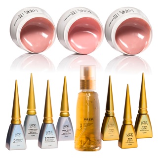 Preparadores Finalizadores E Gel Construtor 25g - UZE Nails + Monte o Seu Kit em Oferta na Shopee