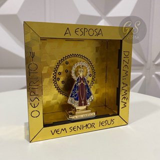 Enfeite Quadro Decorativo Altar Quadro NICHO NOSSA SENHORA APARECIDA Decoração Religiosa em Oferta na Shopee