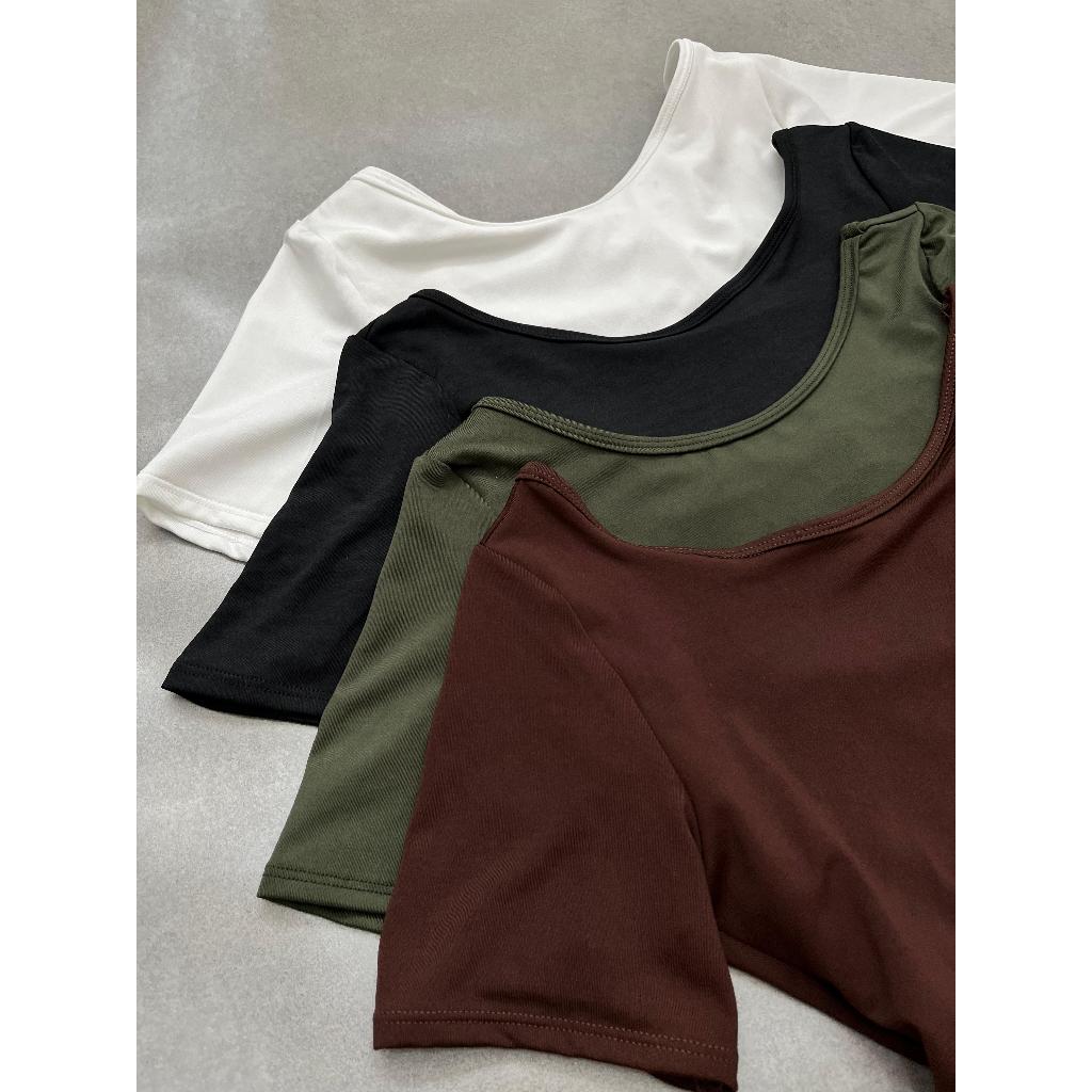 Body Feminino COSTA NUA Básica moda gringa Manga Curta Body Bory Bodysuit Cavado sexy carnaval verão