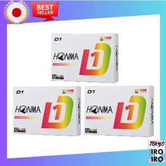 Bola De Golfe HONMA De Qualidade Japonesa D1 Ball 3 Dúzias Conjunto (36 Bolas) Multi
