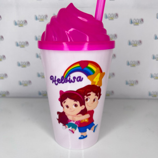 Copo Twister Personalizado 300ml C Tampa e Canudo TODOS OS TEMAS JP em Oferta na Shopee