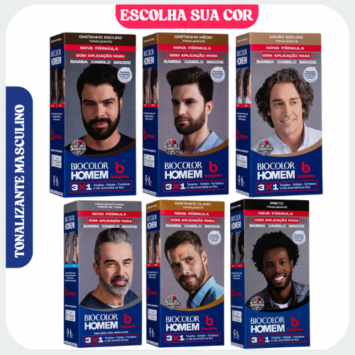 Tonalizante BIOCOLOR Homem ( ESCOLHA COR e QUANTIDADE ) TINTURA COLORAÇÃO MASCULINA em Oferta na Shopee