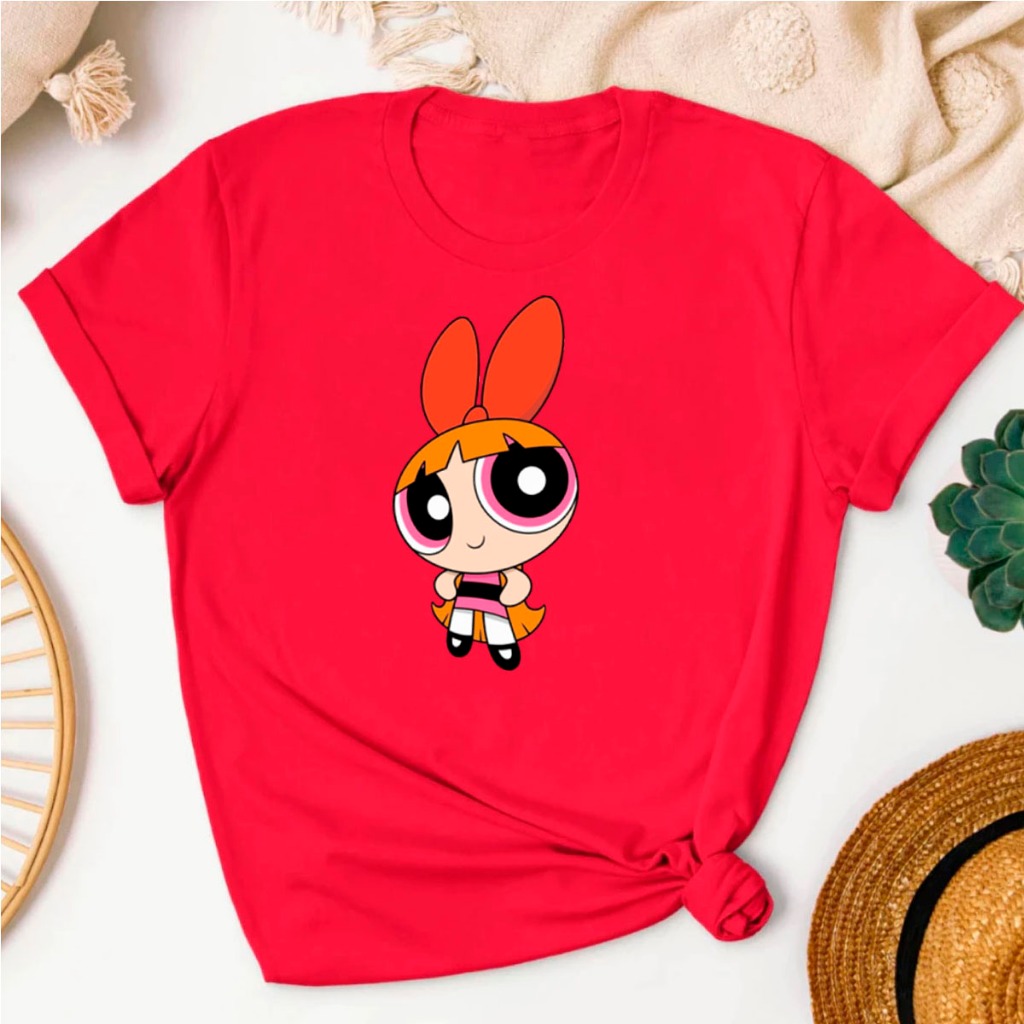 Camiseta Feminina T Shirt Promoção Meninas Super Poderosas Lindinha Docinho & Florzinha