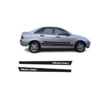 Par Adesivo Carro Faixa Lateral Compatível Ford Focus Vinil