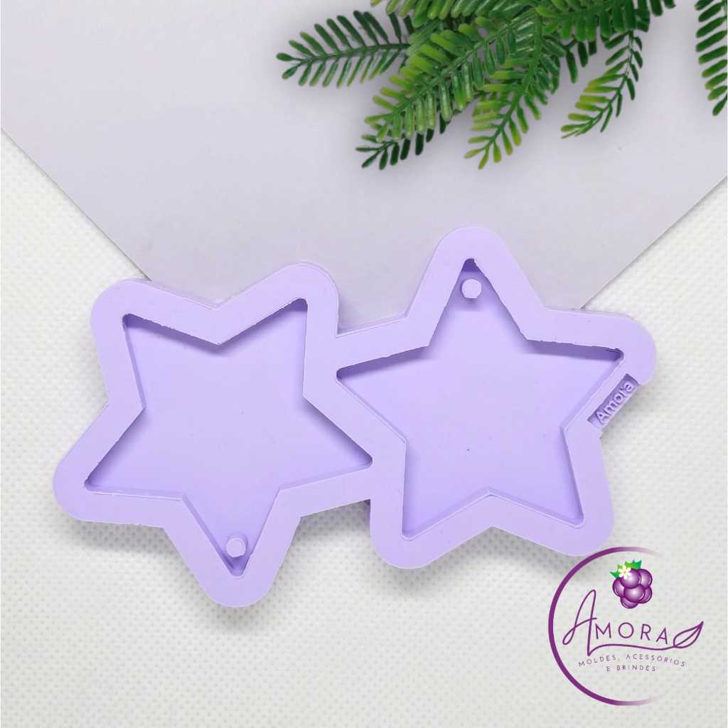 Molde Estrelas com 2 cavidades - 5cm em Oferta na Shopee