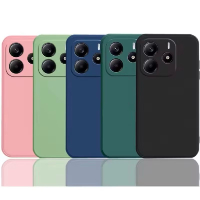 Kit 2X1 Xiaomi Redmi Note 14 4G- Capa Silicone Colorida + Película Frontal Privacidade Ceramica 9D