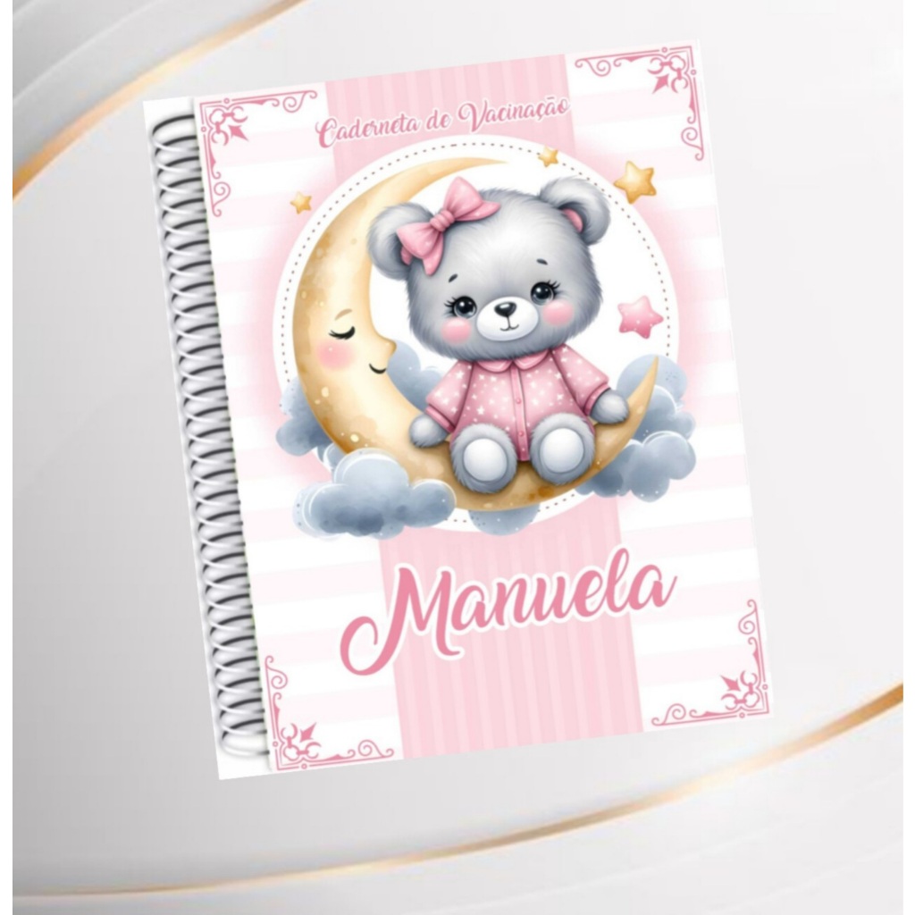 Caderneta de vacinação personalizada Vários modelos menina/menino