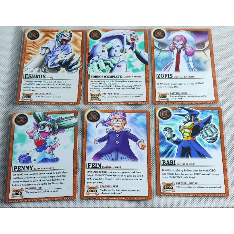 Escolha Até 20 Cartas de Zatch Bell TCG