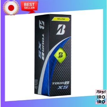 Japão Qualidade BRIDGESTONE Golf Ball TOUR B XS 2024 Modelo Caixa De Manga 3 Bolas Amarelas