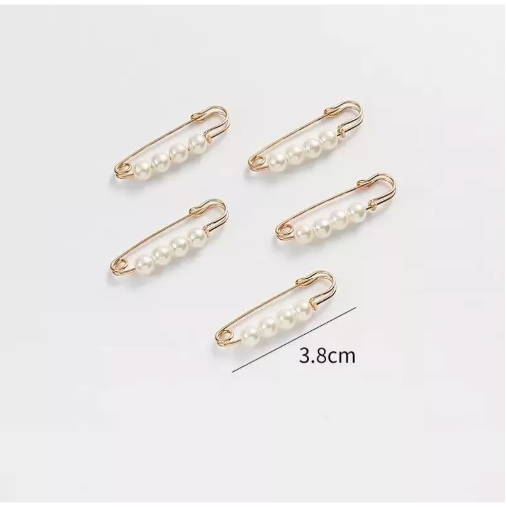 Detalhes do 10 Peças Alfinete Pérola Pequeno Broche Roupa Ajuste