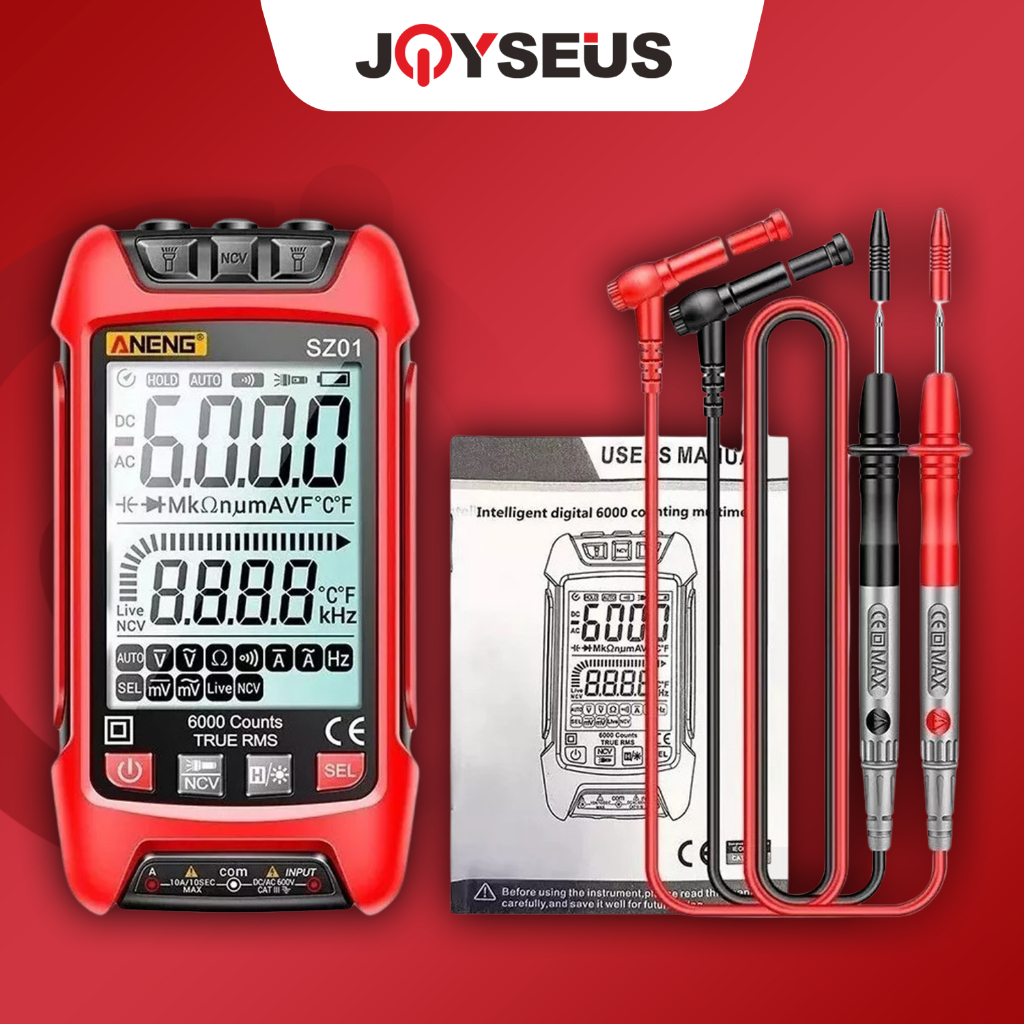 Multímetro Digital Inteligente - Anti-queima, Automático, 6000 Contagens, Precisão e Facilidade de Uso em Oferta na Shopee
