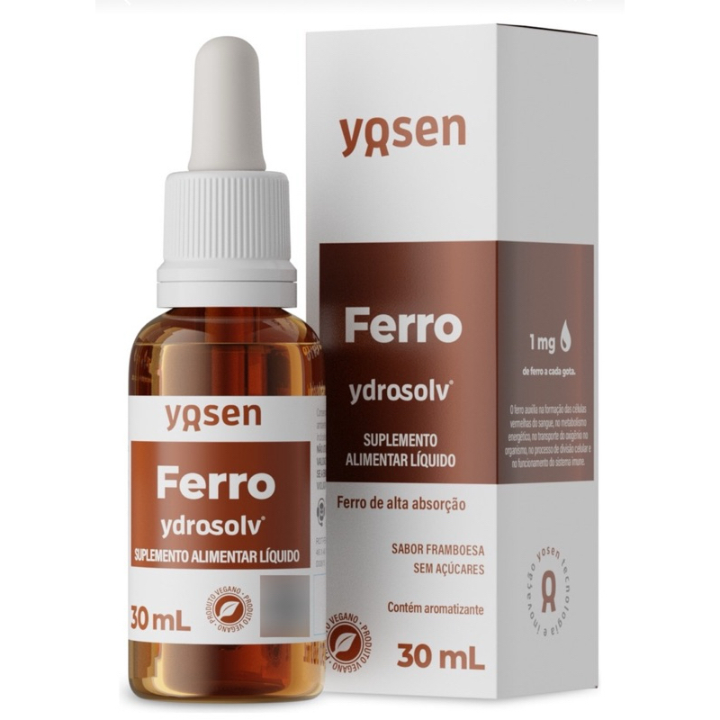 Ferro de Alta Absorção Ydrosolv Yosen 30 mL