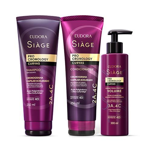 Combo Siage Volume Pro Cronology | Shp+Cnd+Creme P/Pentear