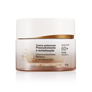 Creme Antissinais 60+ Noite Preenchimento e Revitalização Chronos