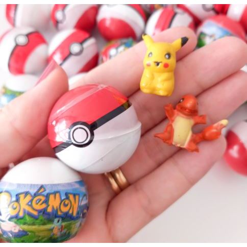 10/20/30/40 Pokebolas Pokemon Capsula Surpresa 1 polegada Infantil Envelopada / Lembrancinha / festa