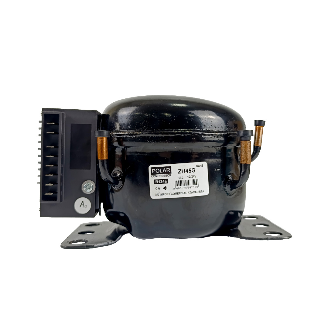 Compressor Motor Geladeira Caminhão 12/24v 1/4hp 45gr Refrigerador Até 250l em Oferta na Shopee
