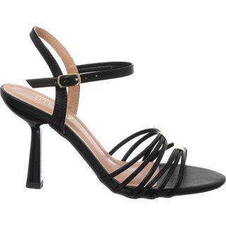 Sandália Feminina Salto Alto Fino Tiras Promoção em Oferta na Shopee