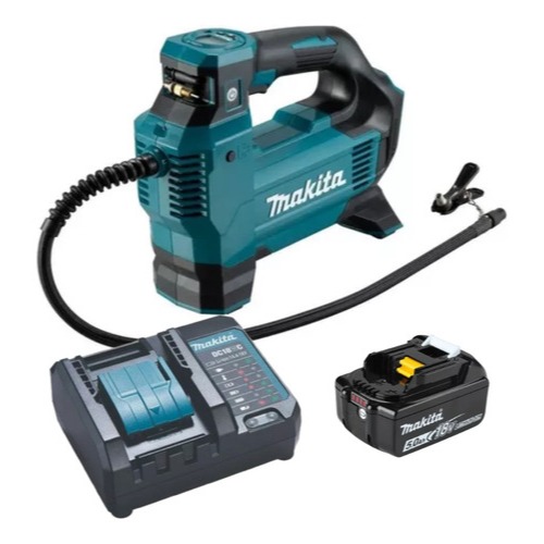Compressor de Ar a Bateria Makita 18V DMP181Z Com Bateria 5Ah e Carregador Bivolt Original