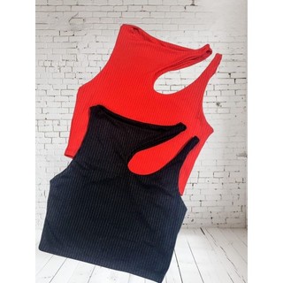 CROPPED FEMININO DUAS ALÇAS BLUSA FEMININA BLOGUEIRA MALHA CANELADA FORRO NOS DOIS LADOS em Oferta na Shopee