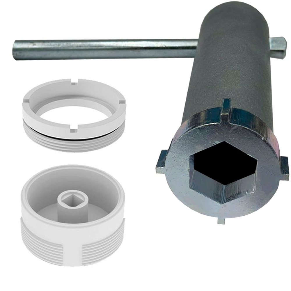 Chave Para Reparo + Sede + Contra Sede Para Válvula de Descarga Hydra Max 2550 Slim 2553 Plus 2555 em Oferta na Shopee