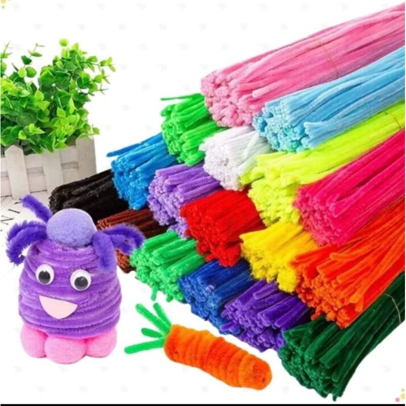 Hastes de Chenille 100 und - artesanatos e cabelo maluco
