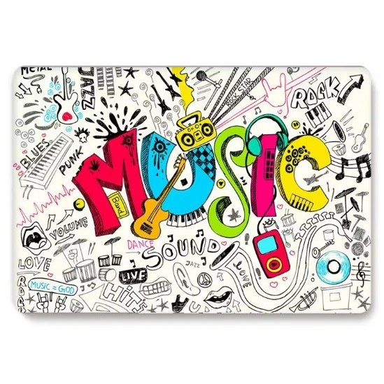 Adesivo Decorativo Estilo Musical Musica em Oferta na Shopee