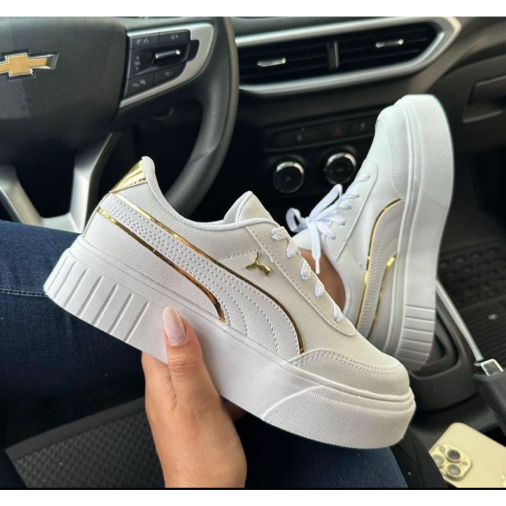 Tênis Feminino Vittal Maya Solado Plataforma Confortável Off White