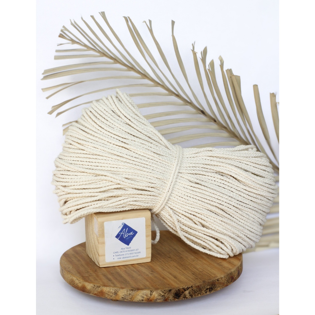 Cordão Corda 4mm Madri - 100m para macramê | Artesanato em Oferta na Shopee