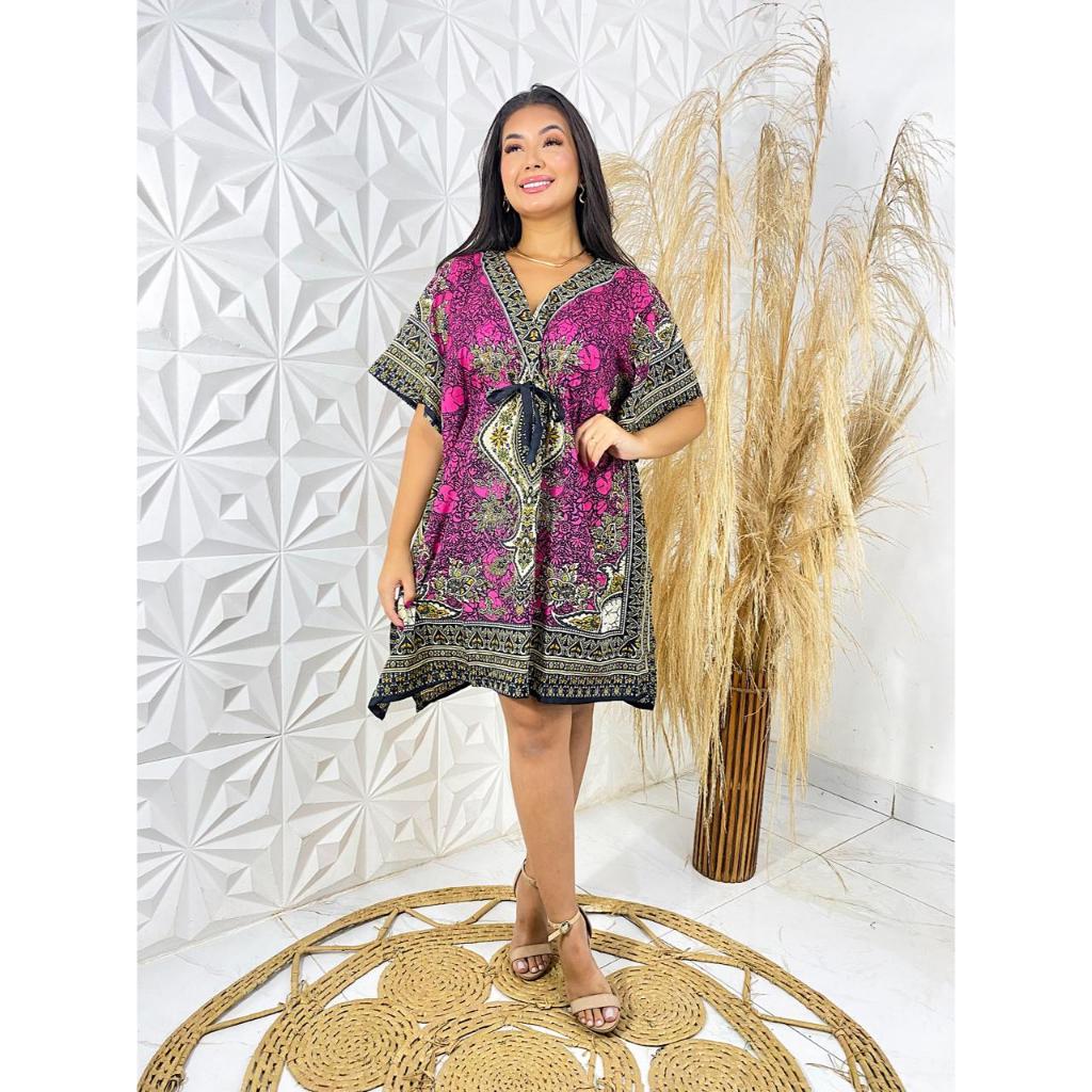 KAFTAN CURTA INDIANA /saida de praia