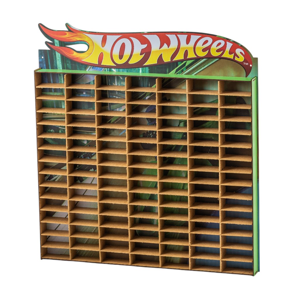 porta hot wells 105 carrinhos madeira mdf adesivado novidade colorido