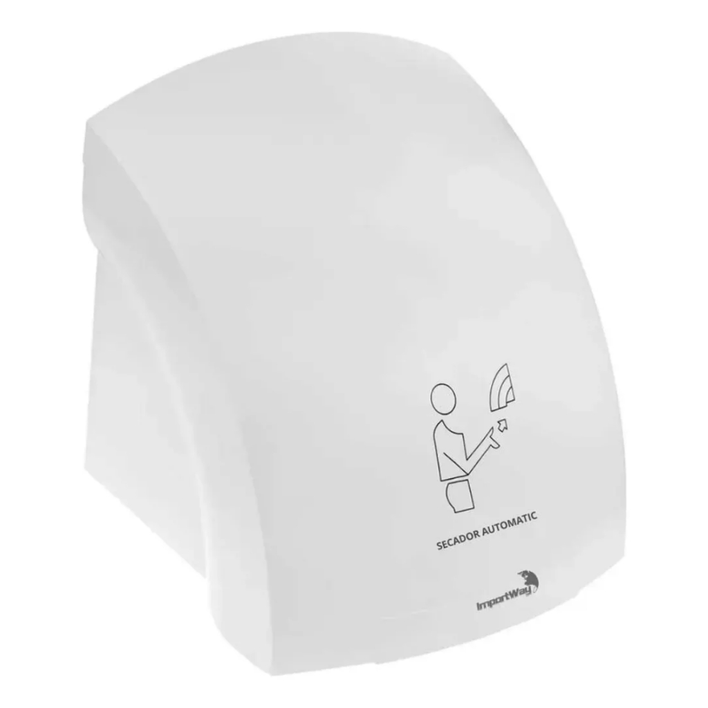 Secador De Mãos Automático Elétrico Com Sensor 12m/s 1500w Cor Branco 110v em Oferta na Shopee