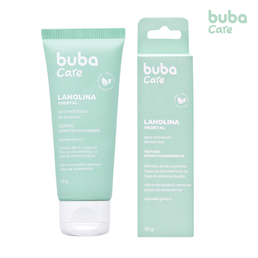 Pomada de Lanolina para Amamentação Creme Protetor para os Seios 30g Buba Care