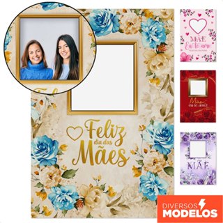 Painel Retangular Interativo Decoração Dia das Mães Vazado Lateral Sublimado Em Tecido 1,50x2,20m em Oferta na Shopee