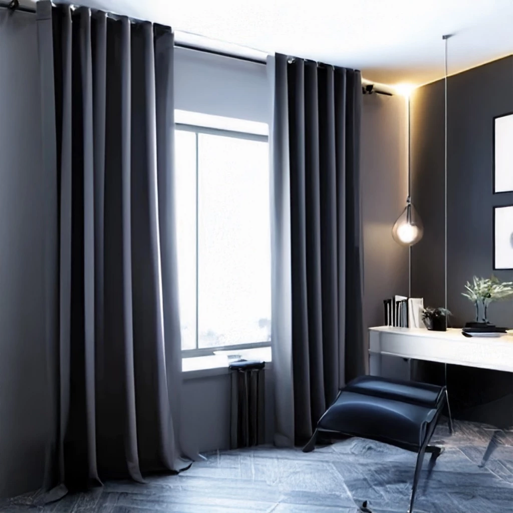 Cortina Blackout Para Quarto Sala Cozinha PVC Corta 100% Luz 2,80 Largura X 2,30 Altura Grande — imagem 1