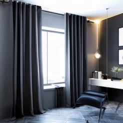 Cortina Blackout Para Quarto Sala Cozinha PVC Corta 100% Luz 2,80 Largura X 2,30 Altura Grande