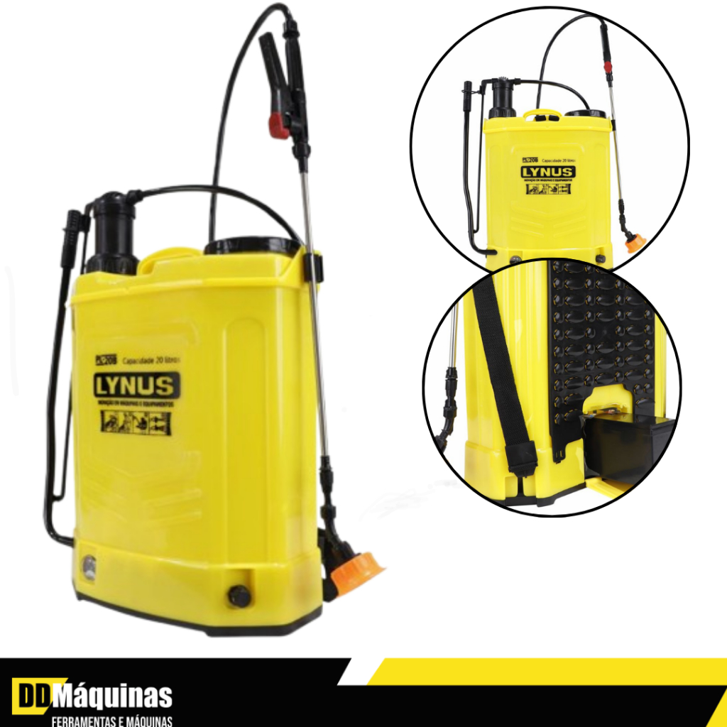 Pulverizador Agricola Pl-20b 18 Litros A Bateria E Manual - Lynus em Oferta na Shopee